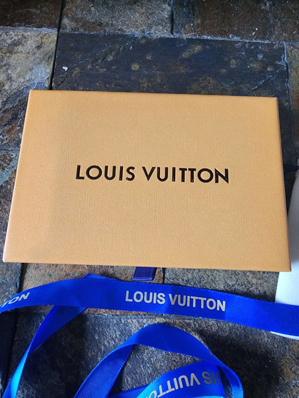 Louis Vuitton Box- Blue Branded Ribbon and Dust Bag Set